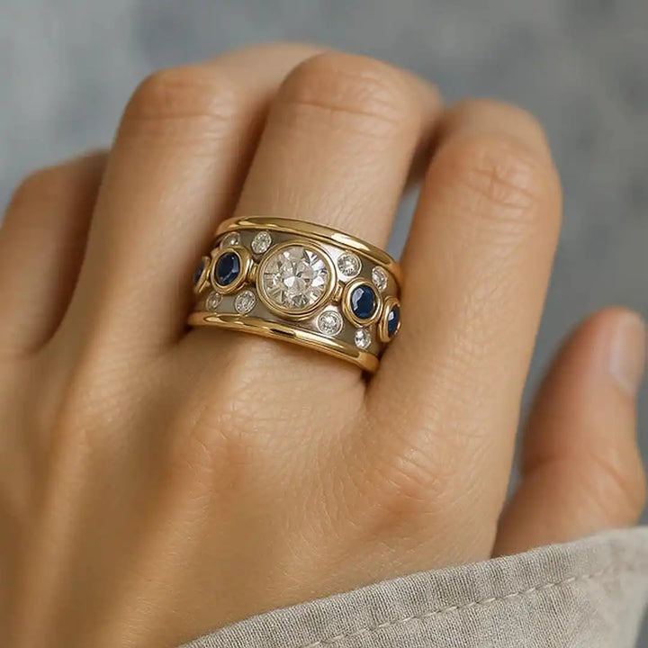 Bague Vintage en Zircon Cubique Incrusté