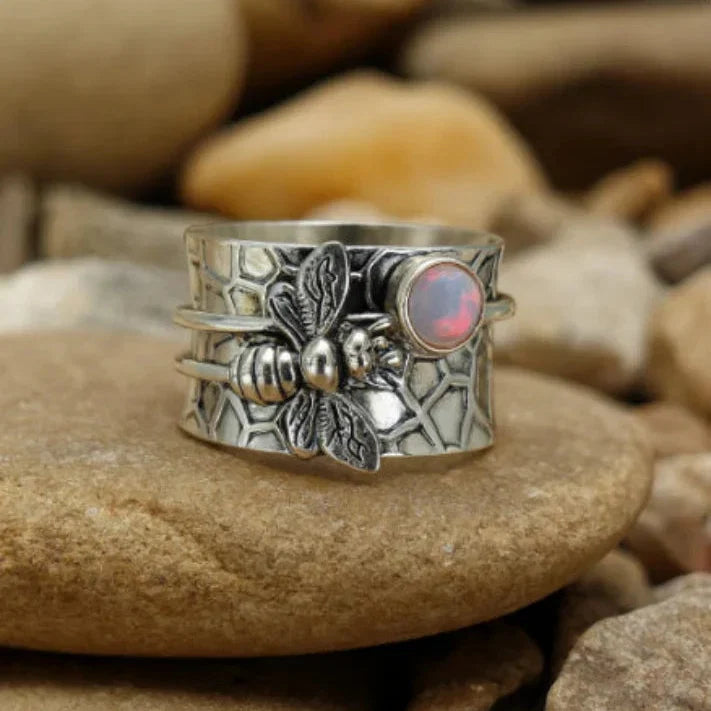 Bague Large en Pierre de Lune Catherine