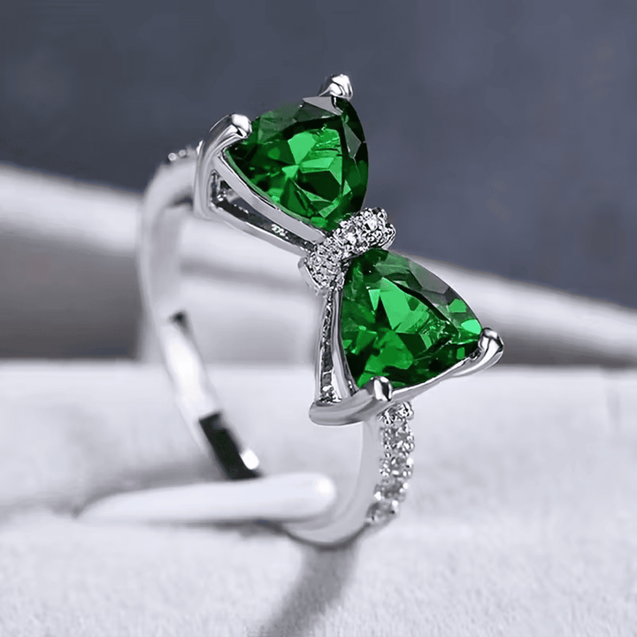 Bague en cristal émeraude