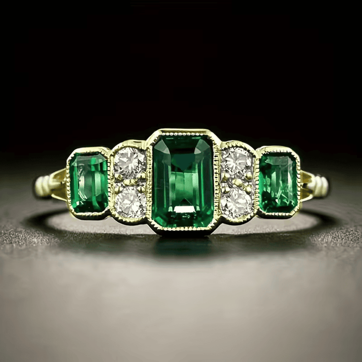 Bague Vintage Héritage en Émeraude