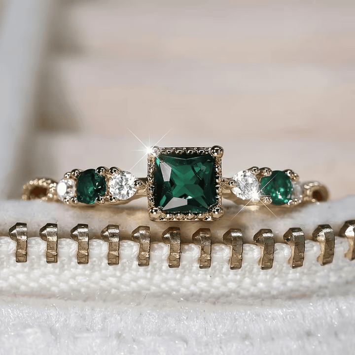 Bague Émeraude Trio Royale Éternelle