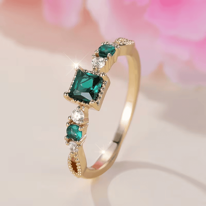 Bague Émeraude Trio Royale Éternelle