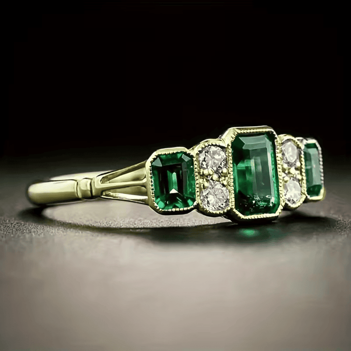 Bague Vintage Héritage en Émeraude