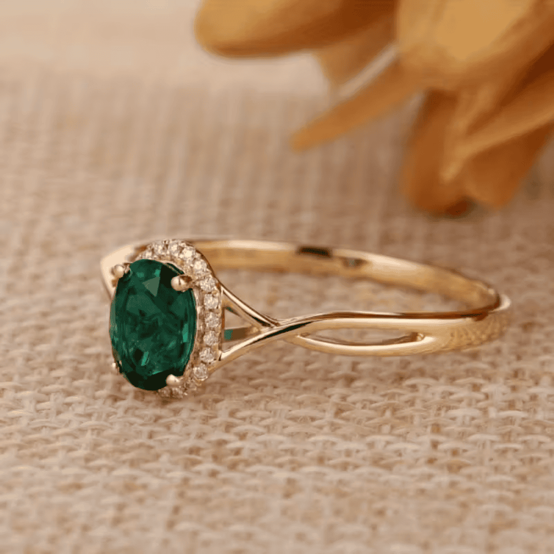 Bague Éternelle Twist Émeraude