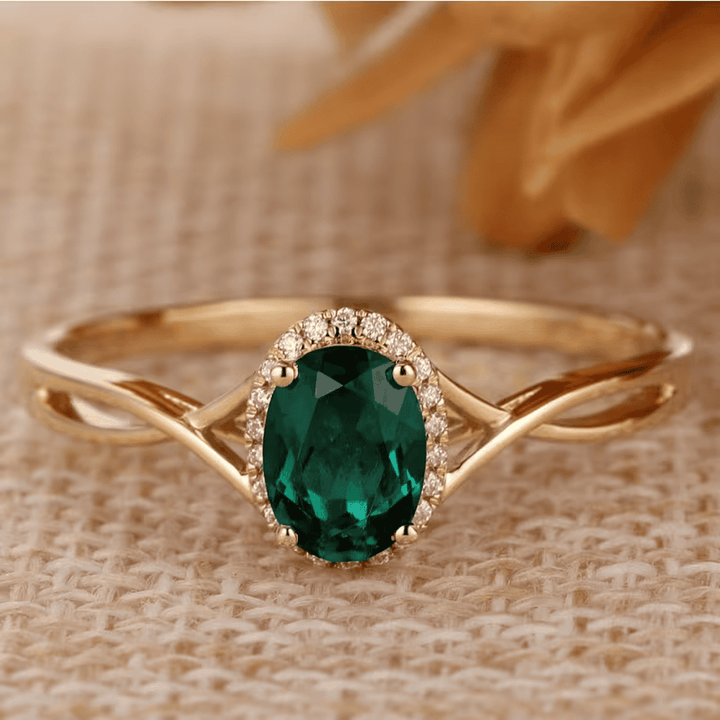 Bague Éternelle Twist Émeraude