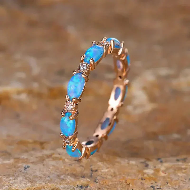 Bague en or opale Sérénité