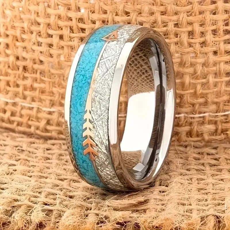Bague Couronne en Argent Émaillé