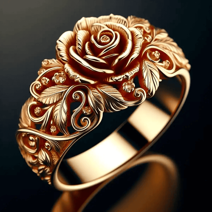 Bague en Or Majestueuse Fleur