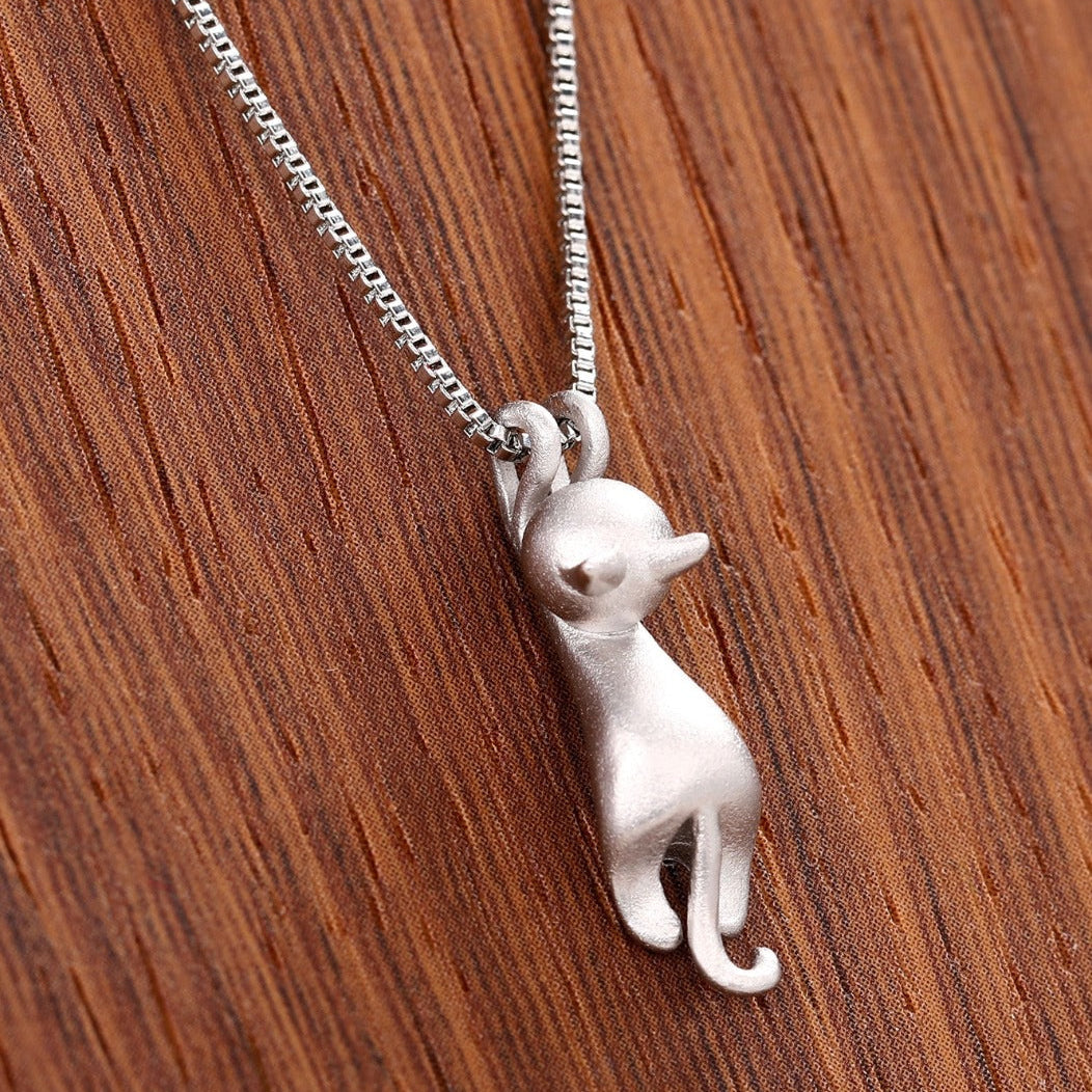 Collier Ludique avec Chaton Argenté