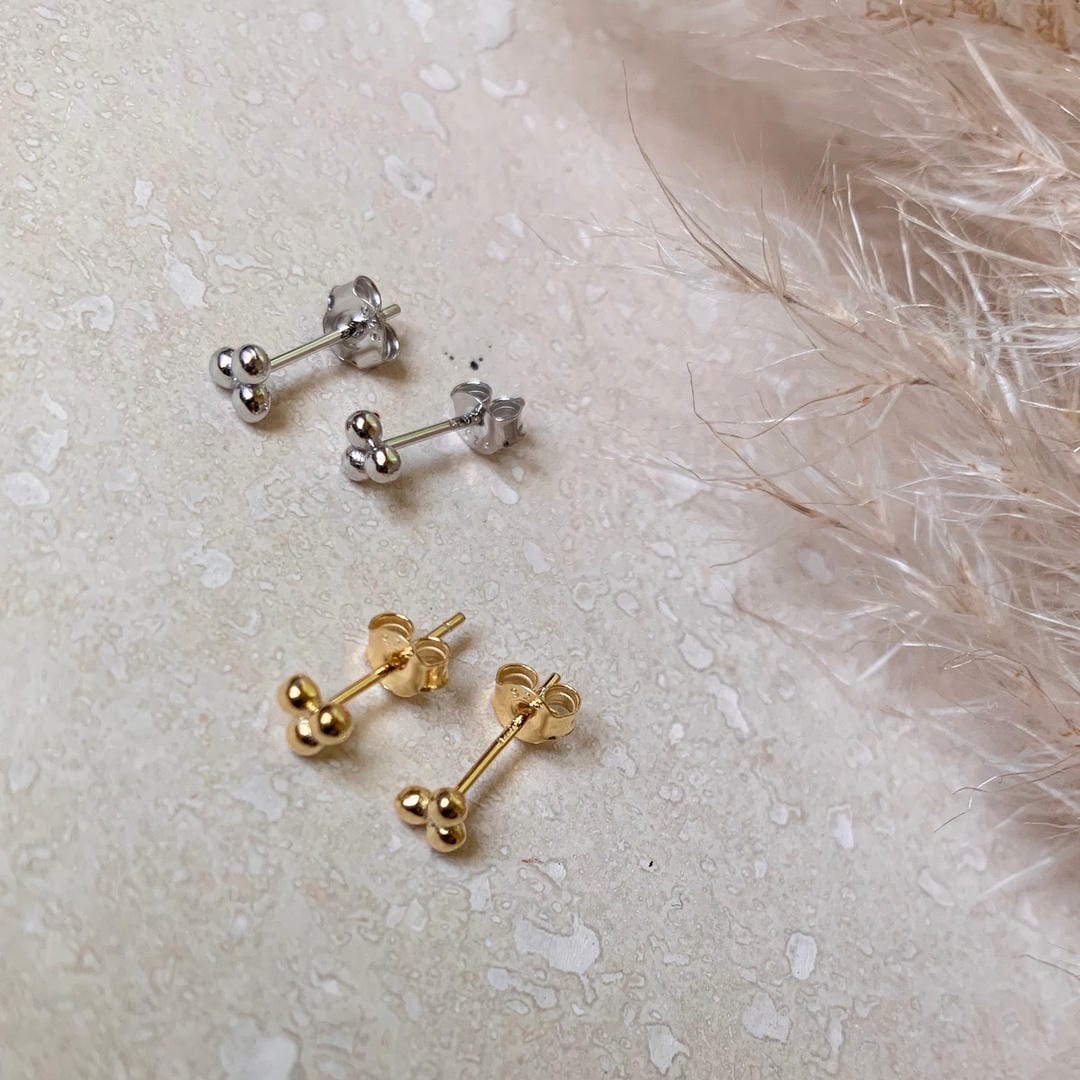 Trio de Micro Clous en Or ou Argent