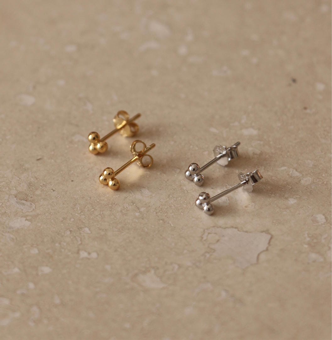 Trio de Micro Clous en Or ou Argent