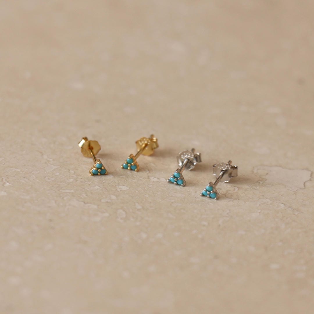 Trio de Micro Clous en Turquoise