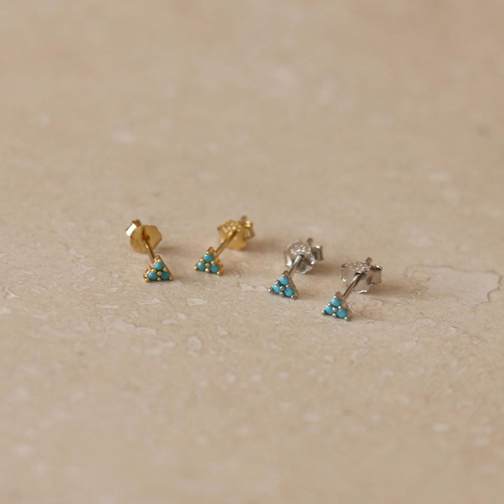Trio de Micro Clous en Turquoise