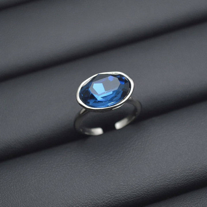 Sky Blue Ring in Vintage Shine