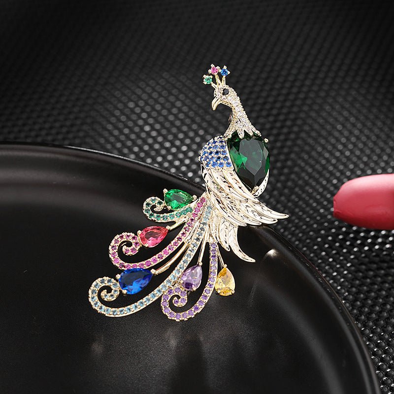 Broche Paon Jewelcrest