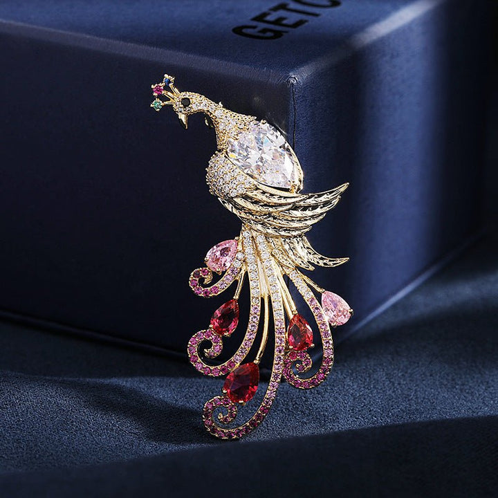 Broche Paon Jewelcrest
