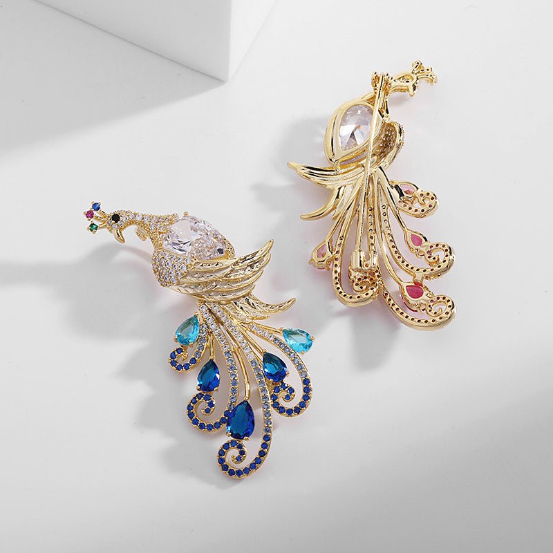 Broche Paon Jewelcrest