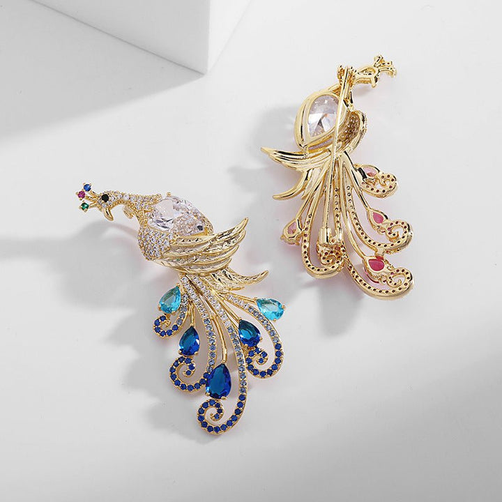 Broche Paon Jewelcrest