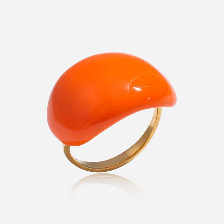 Bague en Émail Lava Drop en Argent Sterling
