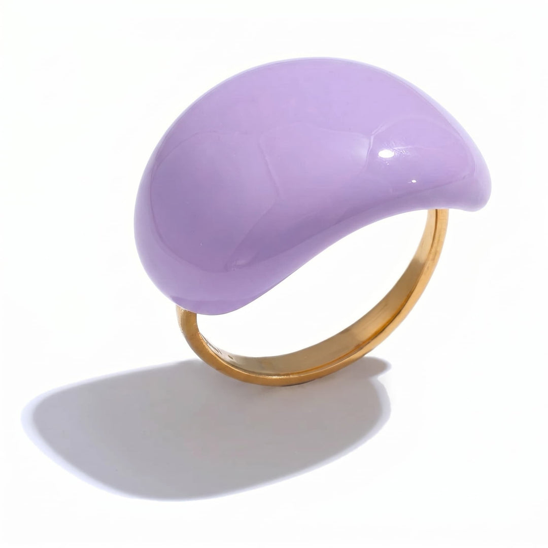 Bague en Émail Lava Drop en Argent Sterling