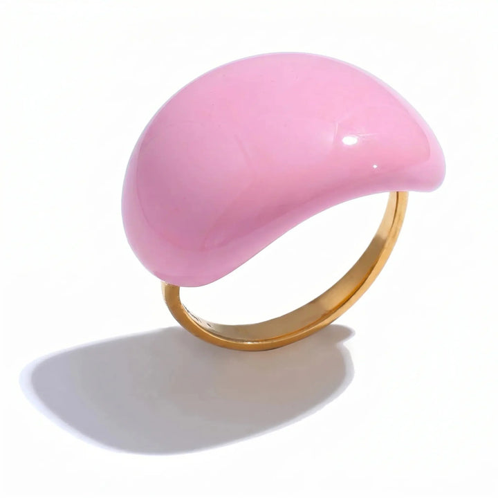 Bague en Émail Lava Drop en Argent Sterling