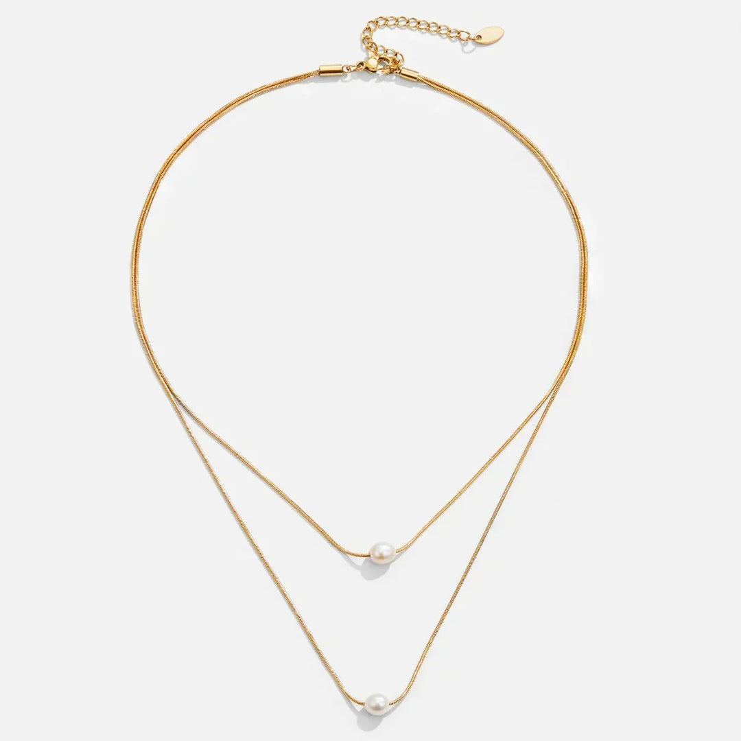 Collier de perles superposé sophistiqué