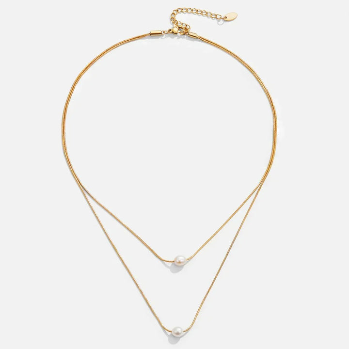 Collier de perles superposé sophistiqué