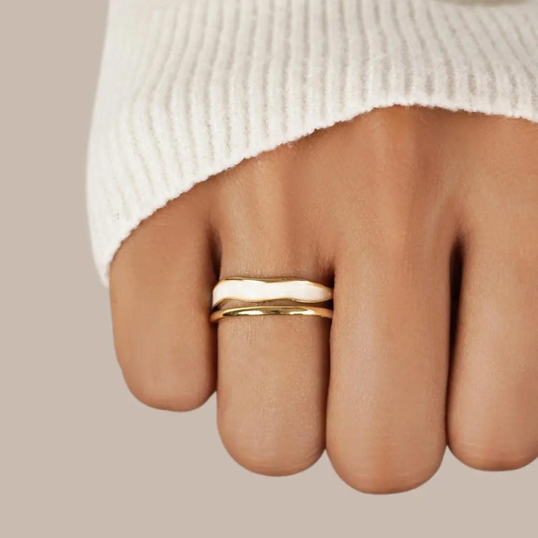 Bague Ajustable à Double Étage