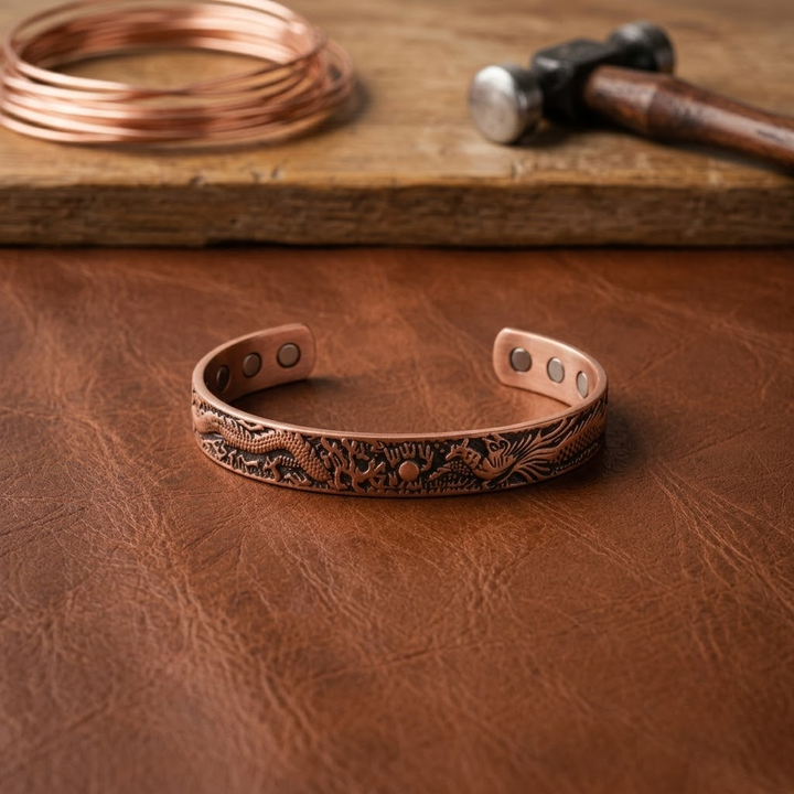 Bracelet en cuivre de terre de genévrier
