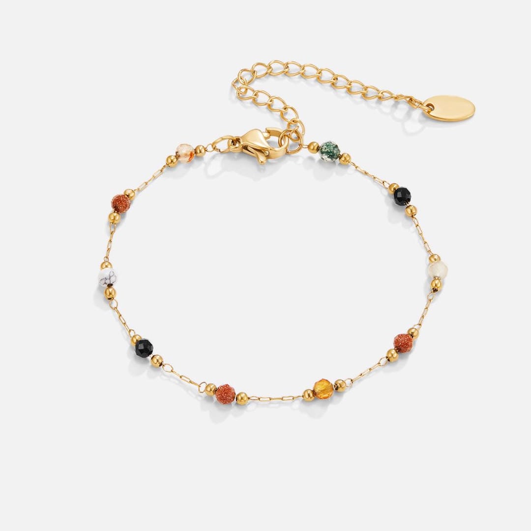 Bracelet en Gemmes Colorées - Équilibre Serein