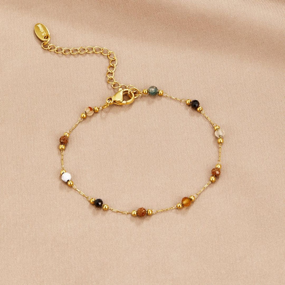 Bracelet en Gemmes Colorées - Équilibre Serein