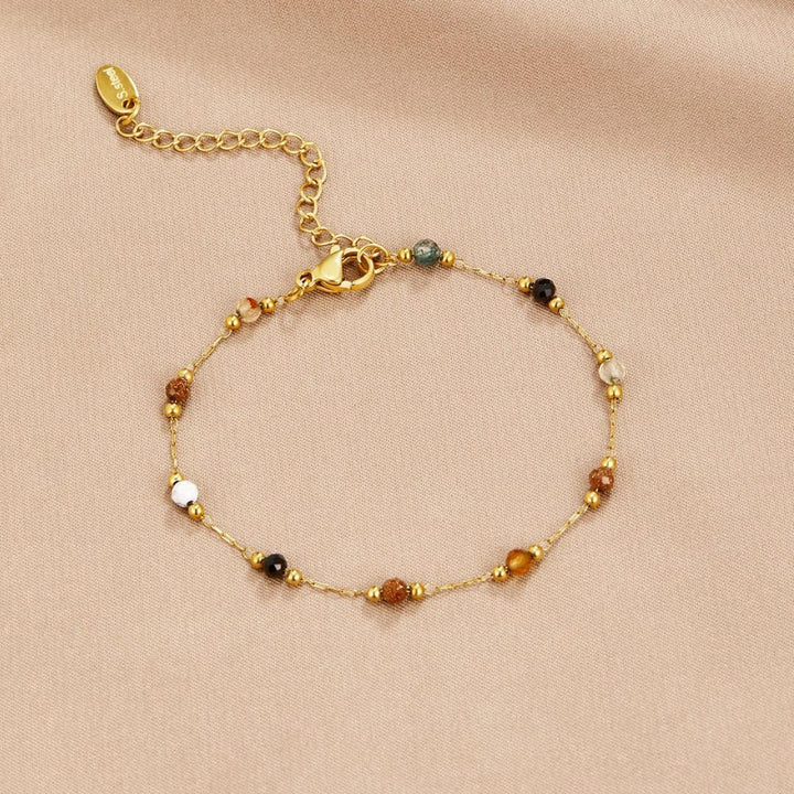 Bracelet en Gemmes Colorées - Équilibre Serein