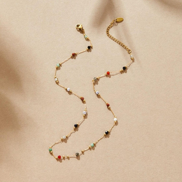 Collier en pierres précieuses colorées Aria