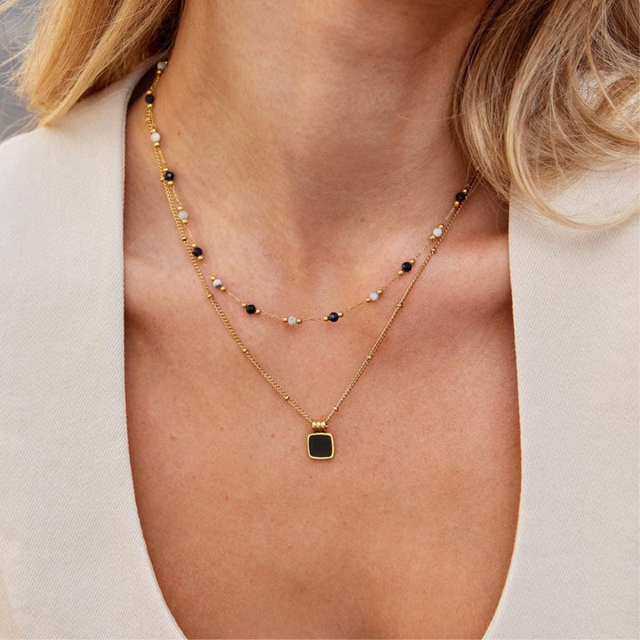 Collier en Pierre de Lune Nocturne