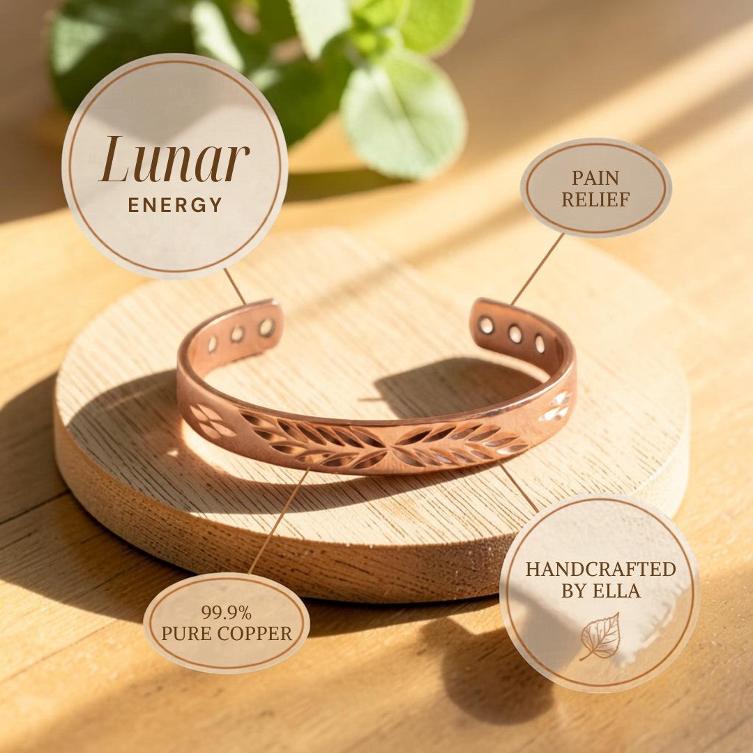 Bracelet en cuivre lunaire Ella