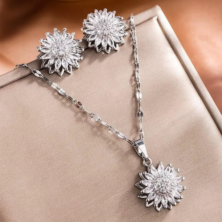 Ensemble collier et boucles d&