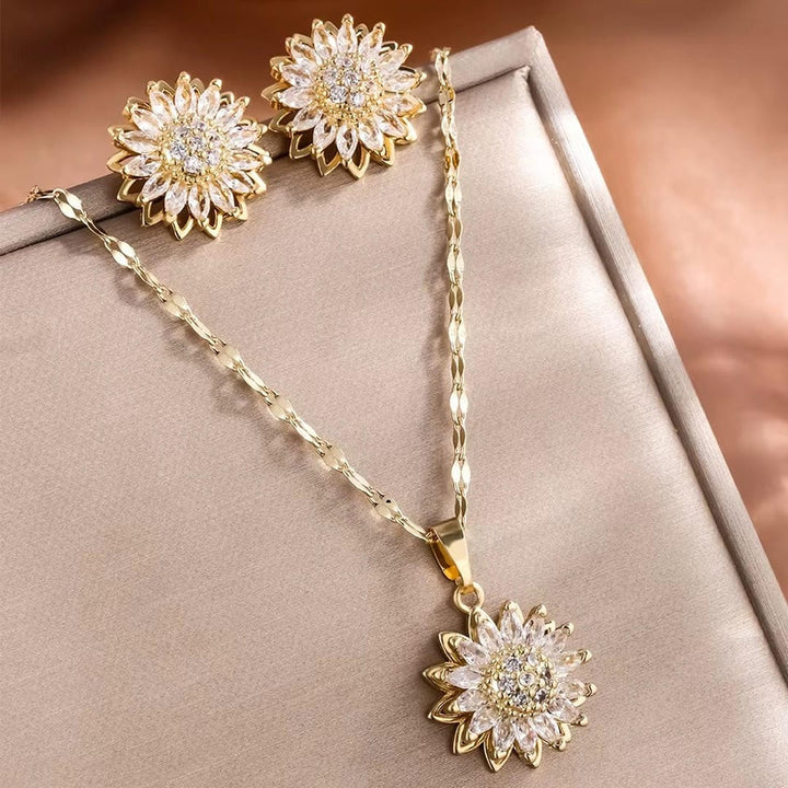 Ensemble collier et boucles d&