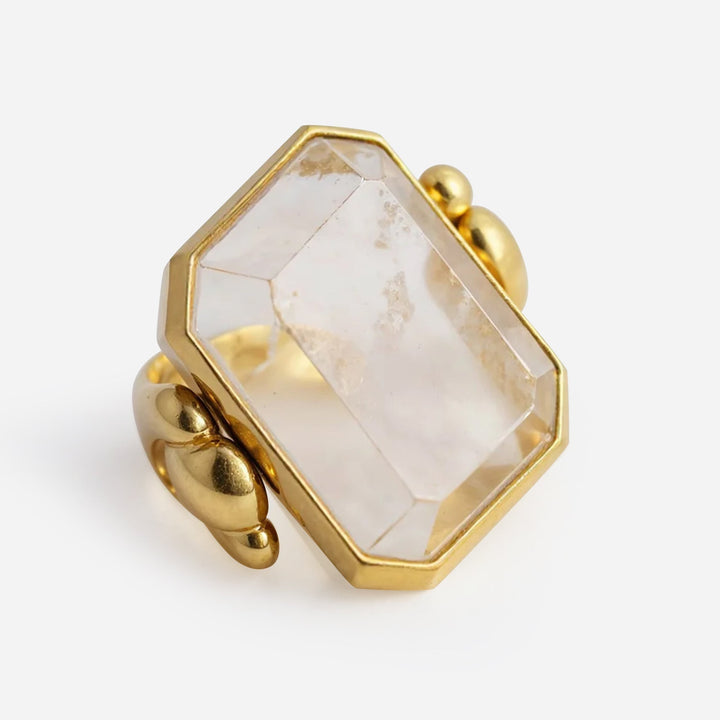 Bague Vintage en Cristal Français Marique