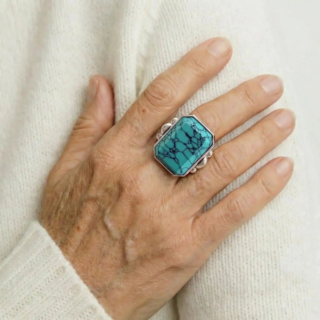 Bague Vintage en Turquoise Marique