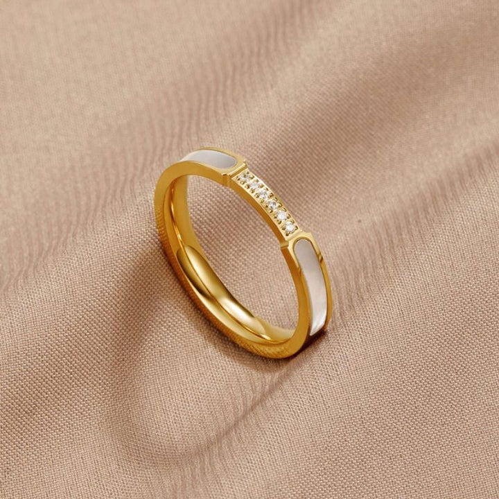Bague Harmonie en Cristal et Perle de Luxe
