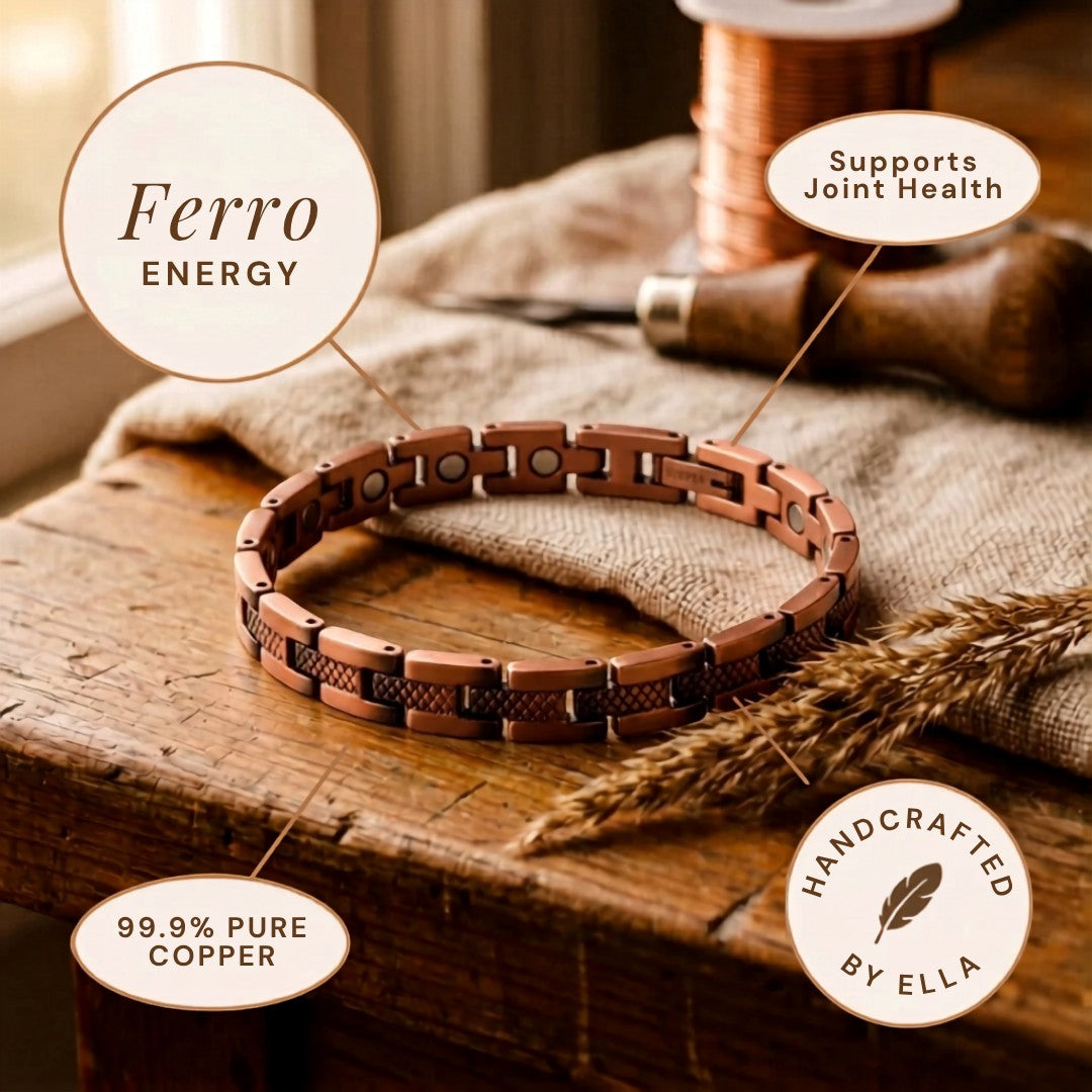 Bracelet de cheville en cuivre ferro d&