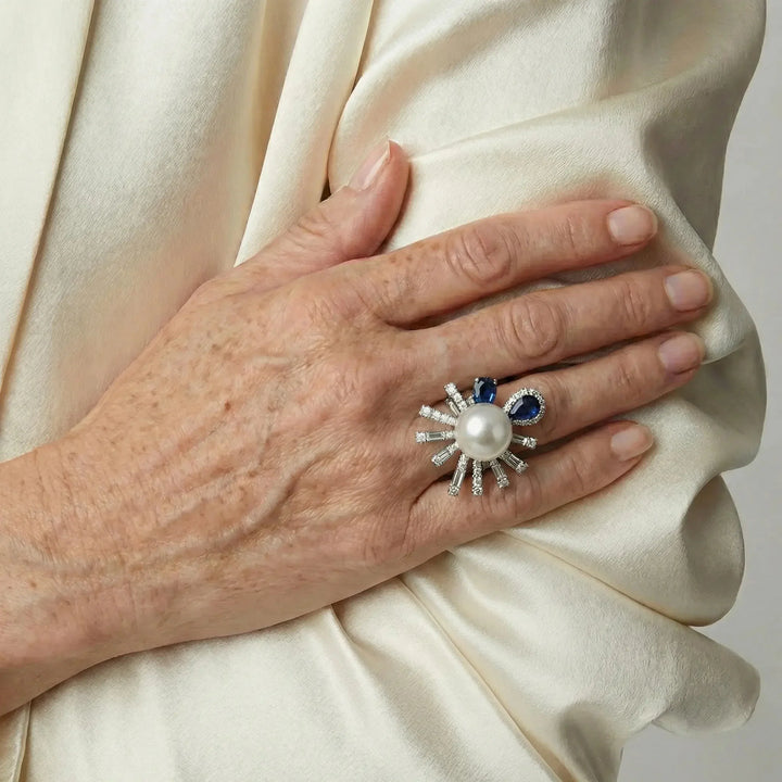 Bague Nocturne à Perle Royale