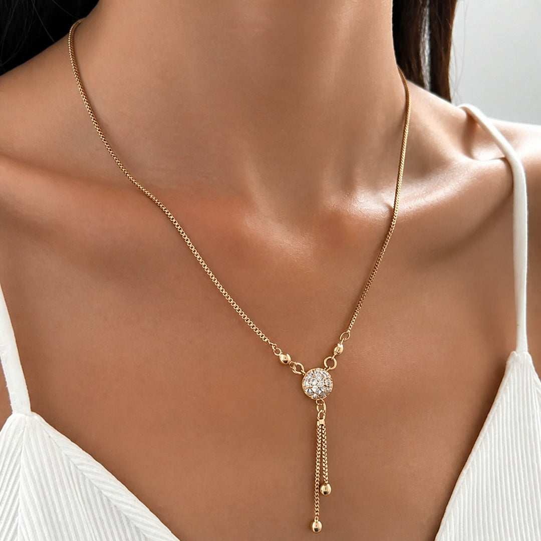 Collier Déclaration en Cristal Précieux