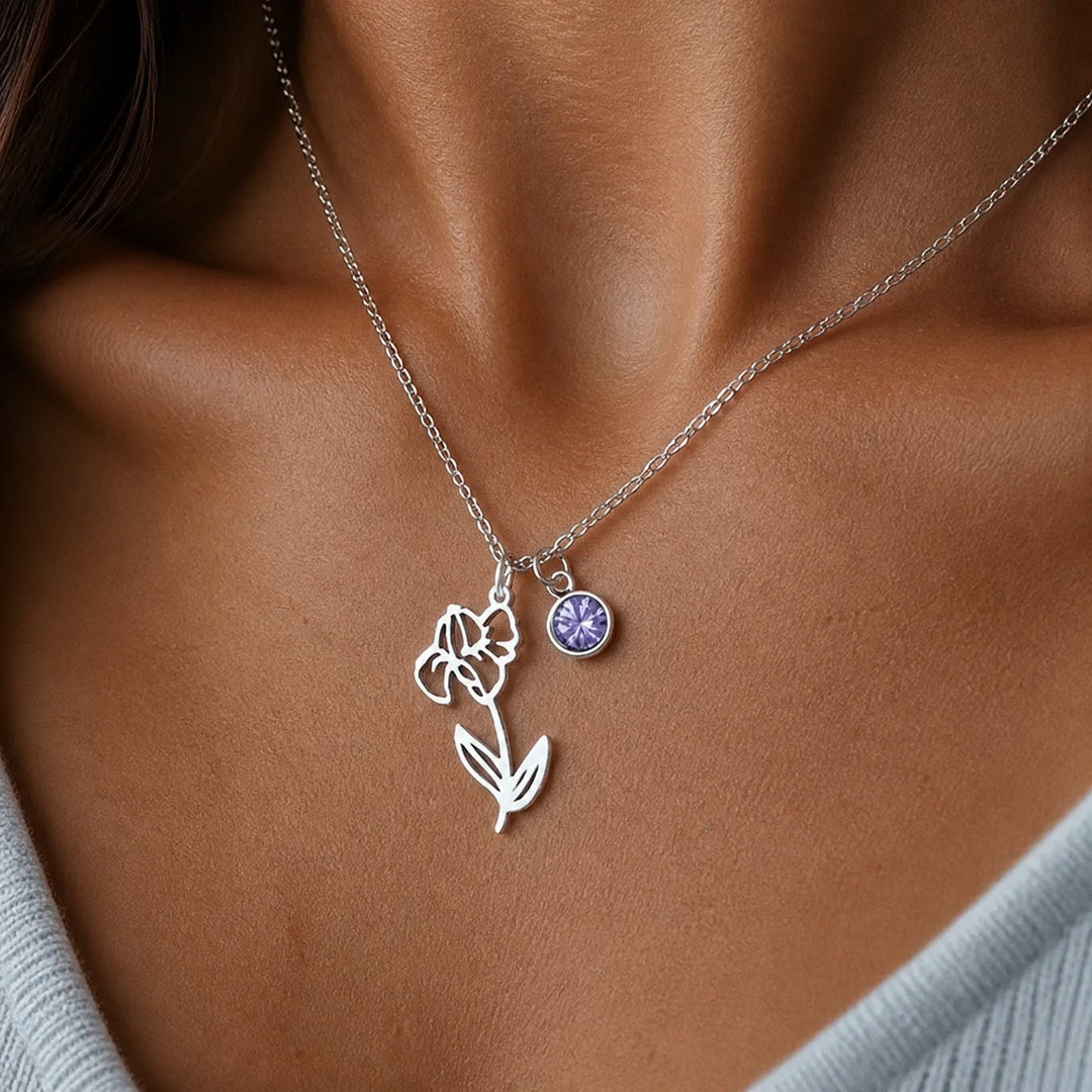 Collier Pendentif Botanique Personnalisé
