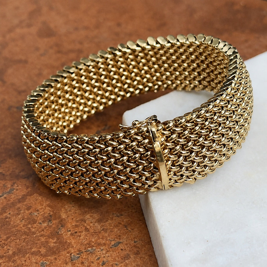 Bracelet en Maille Dorée Royale