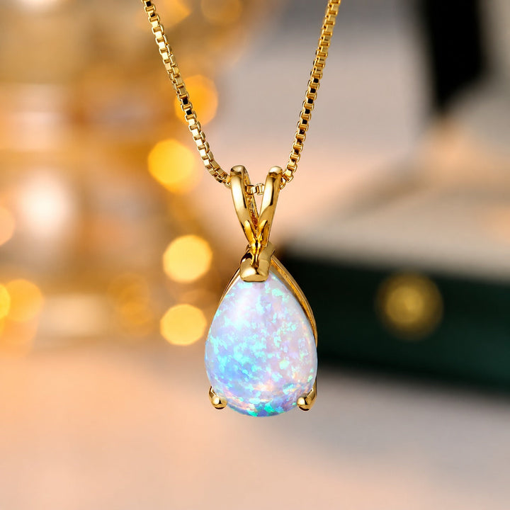 Collier Pendentif Opale Radiante