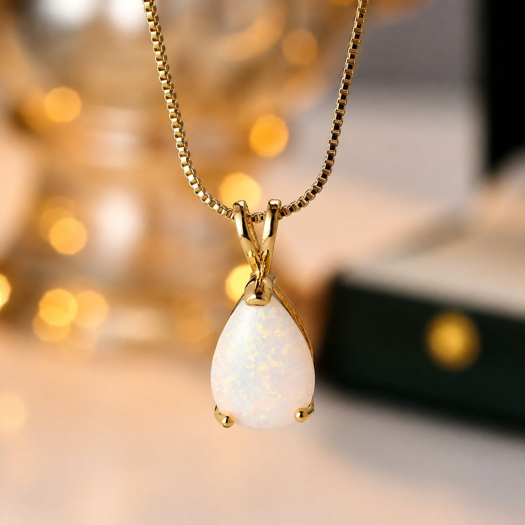 Collier Pendentif Opale Radiante