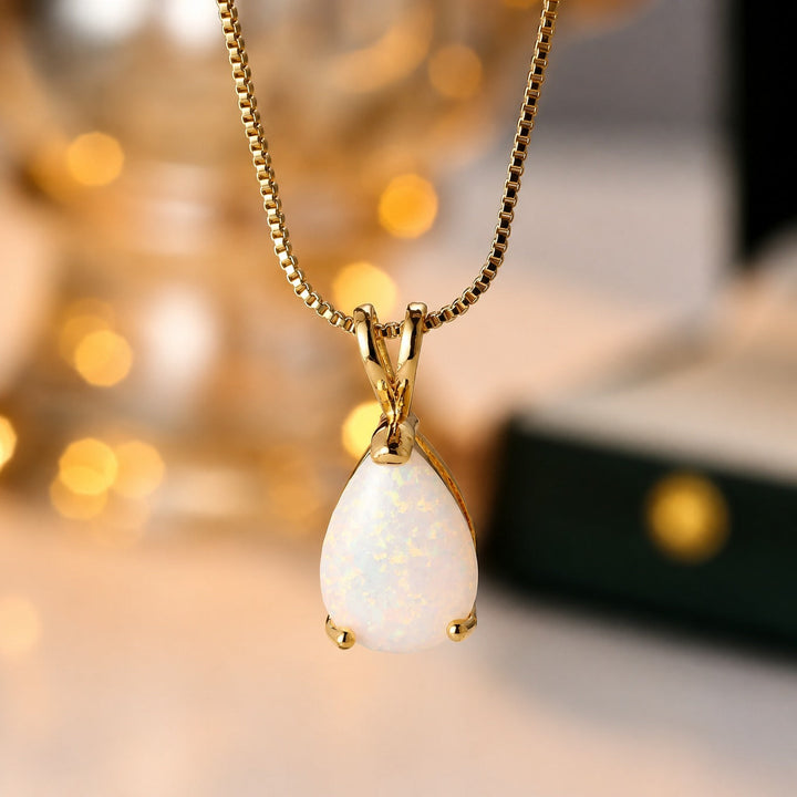 Collier Pendentif Opale Radiante