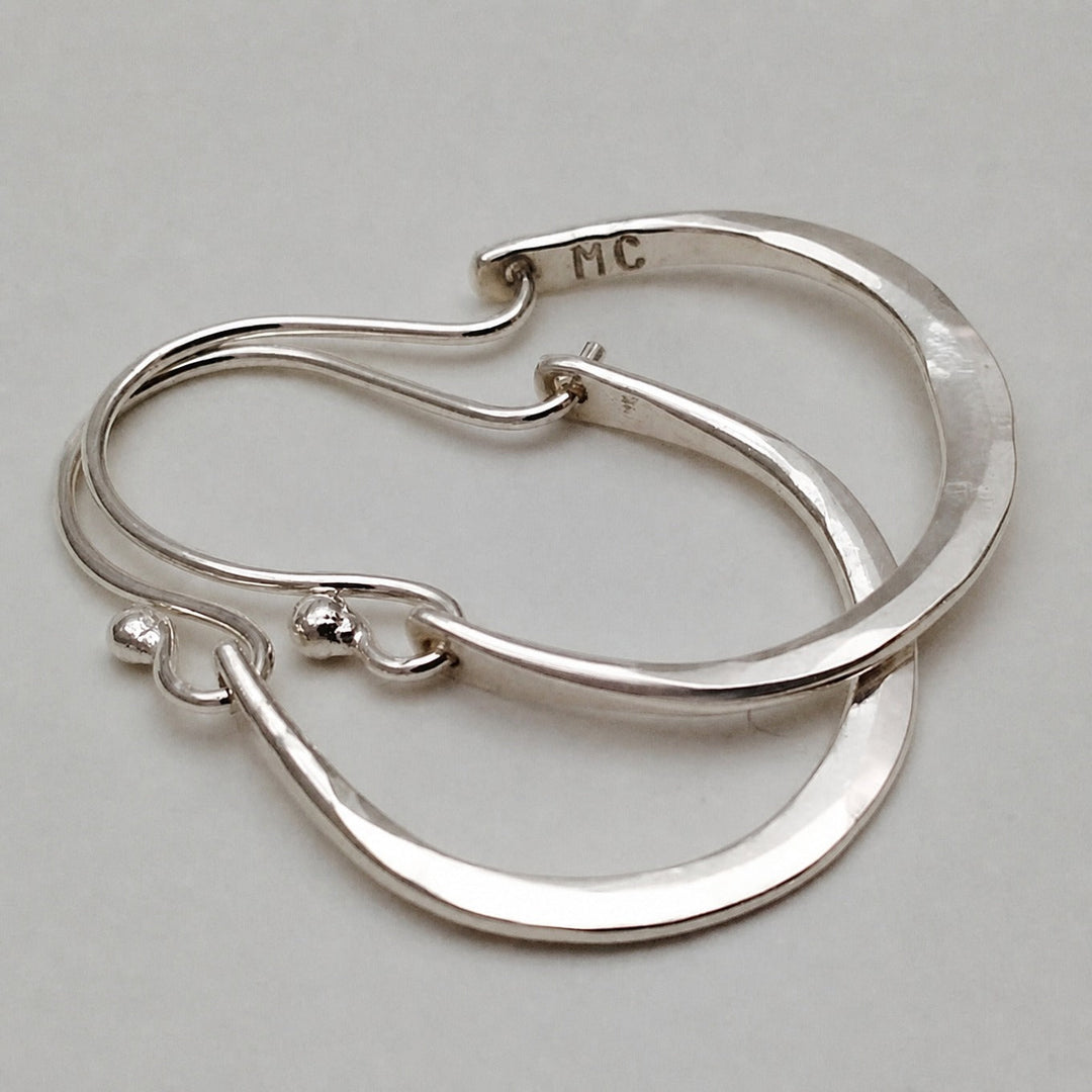 Minimalist Silver Hoop Earrings