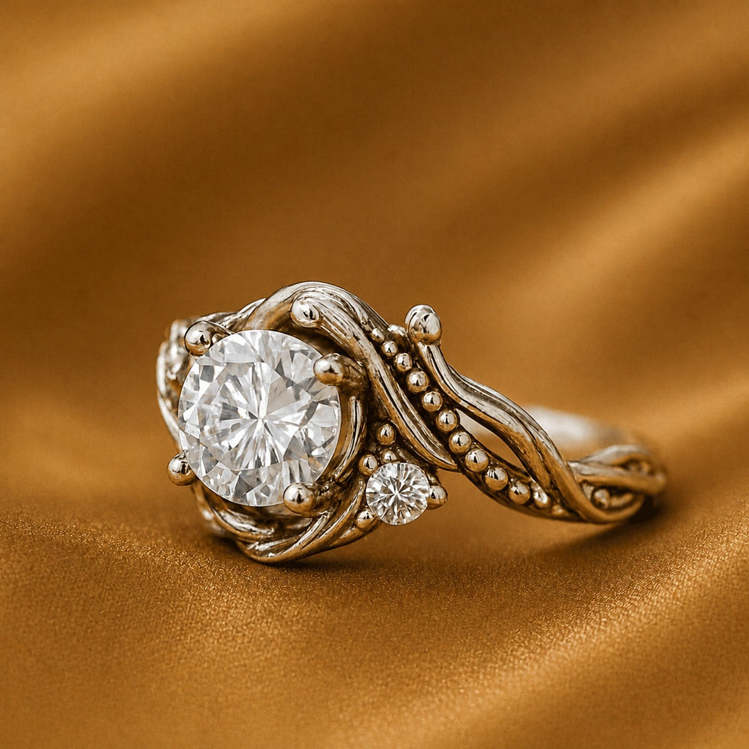 Bague Branche en Zirconia Argent Luxe